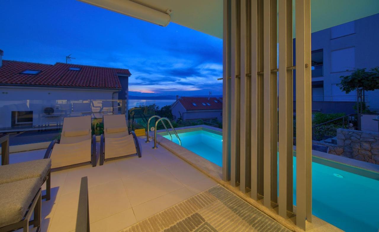 Villa Solis Lacus Modern Apartment - Private Heated Pool - Smart Tv Sky X - Free Parking Njivice Ngoại thất bức ảnh